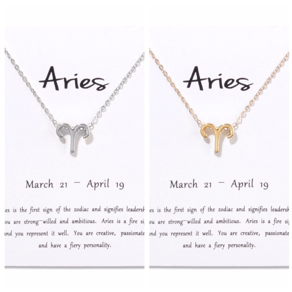 Aries ♈️ Zodiac Sign Necklace